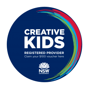 ServiceNSW Creative Kids logo for Registered Provider. 