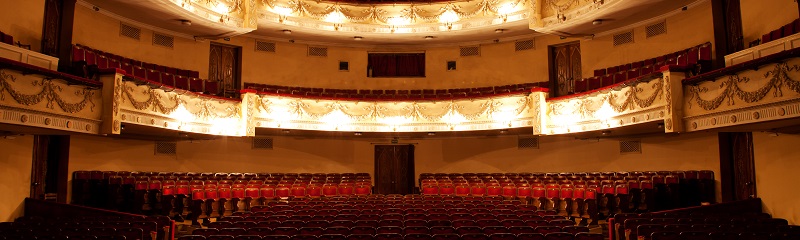 Inside a concert hall.