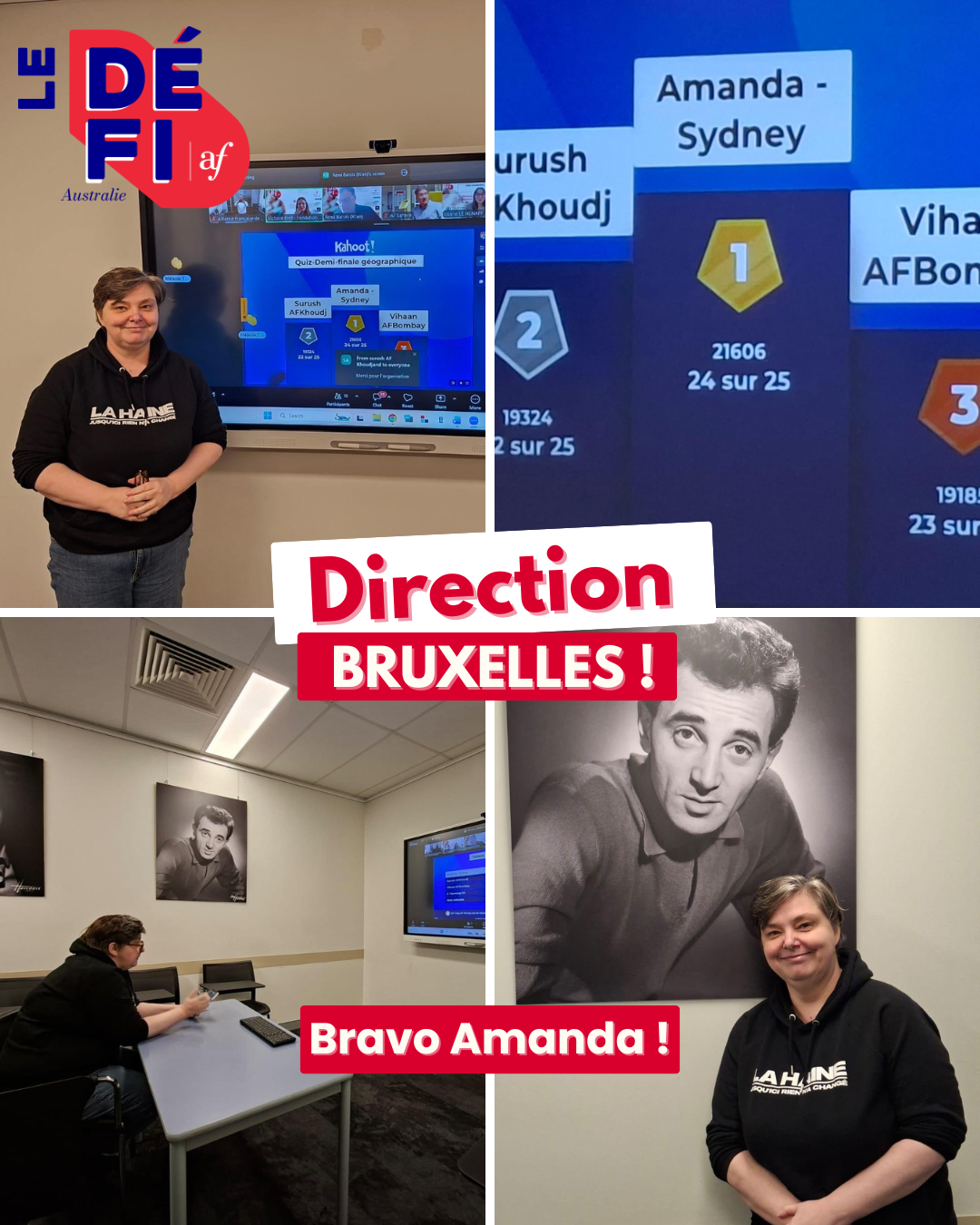 Our student Amanda is going to Brussels!
